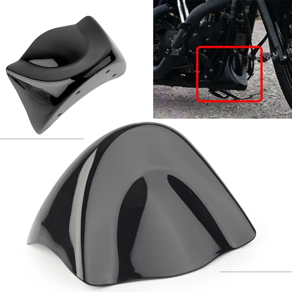 Gloss Black Motorcycle Front Chin Spoiler Air Dam Fairing For Harley Dyna FXD FXDB 1999 2000 01 02 03 2004 2005 ABS Plastic