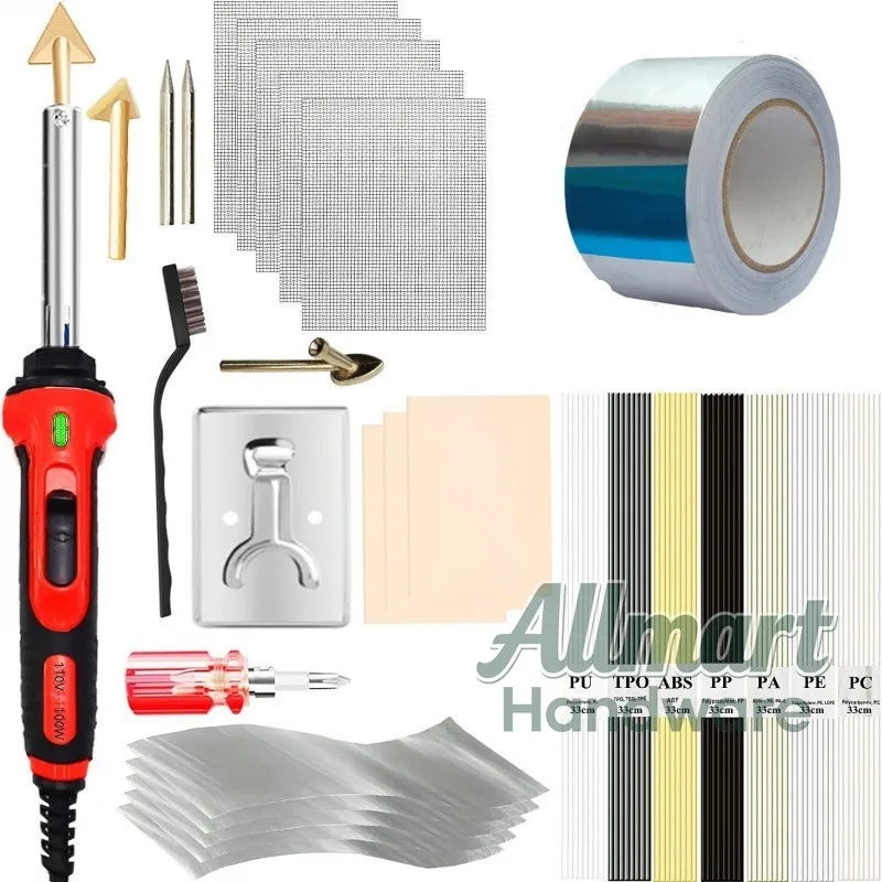 

Инструмент для ремонта пластиковых деталей, электрический паяльник для сварки и выравнивания, аппарат для сварки пластика, паяльник для ремонта.