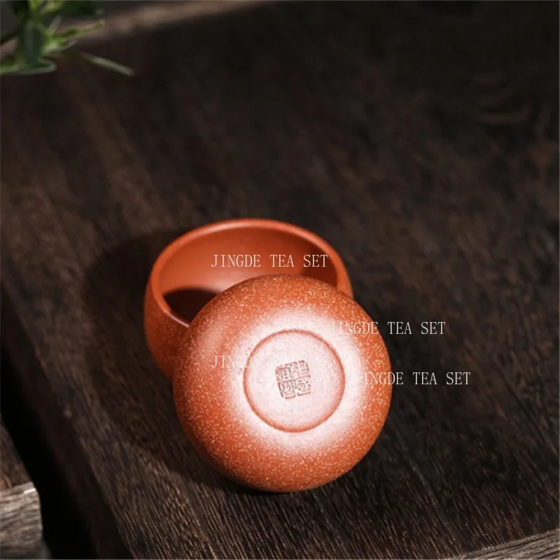2 Pcs/set Authentic Yixing Purple Clay Teacup Handmade Meditation Cup Travel Tea Bowl Pu\'er Master Tea Cup Chinese Tea Set 70ml