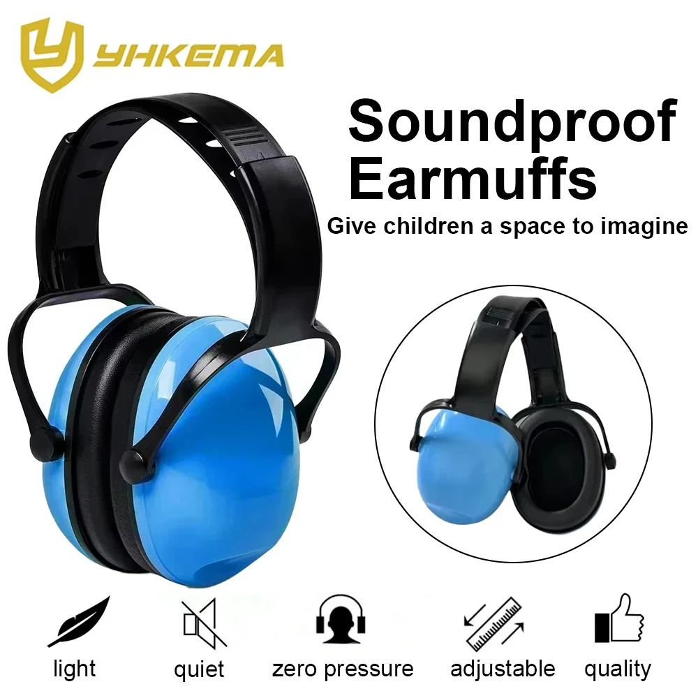 Kids Noise Cancelling Safety Ear Muffs, SNR 26dB Hearing Protection Noise Reduction Earmuffs for Autism, Sleeping, Studying