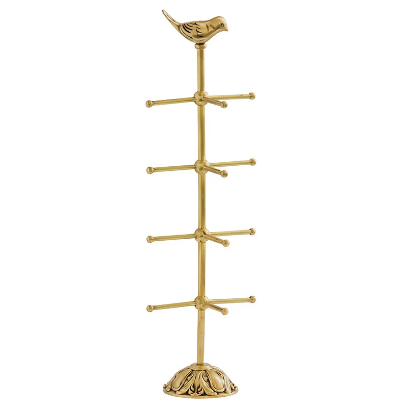 Jie Home Furnishing Light Luxury Brass Display Stand Glasses Sunglasses Display Stand Dresser Jewelry Earrings Necklace