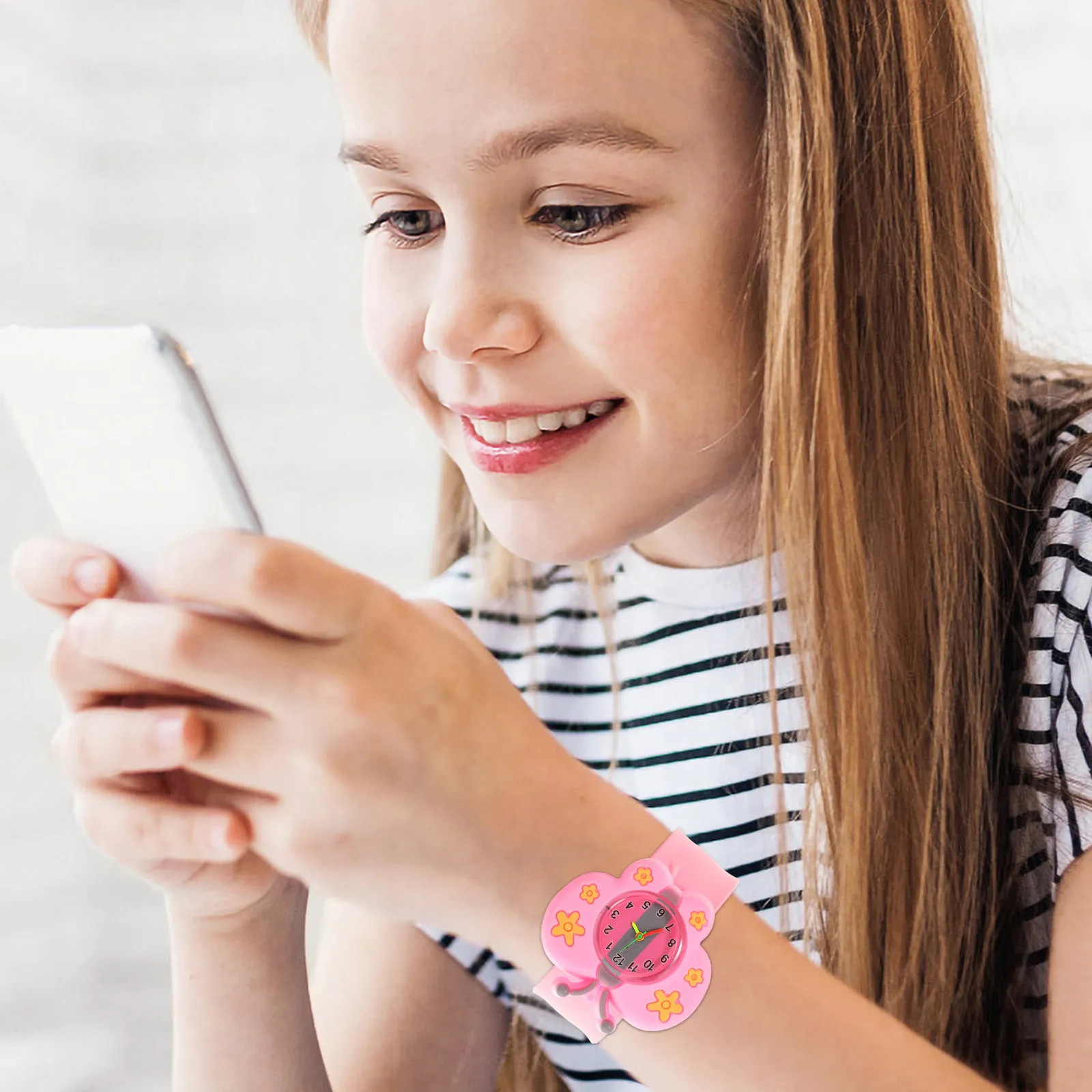3Pcs Kids Watch Silicone Band Cartoon Design Vivid 3D Pattern Clear Arabic Numerals Easy Time Learning Lovely Gift for Children