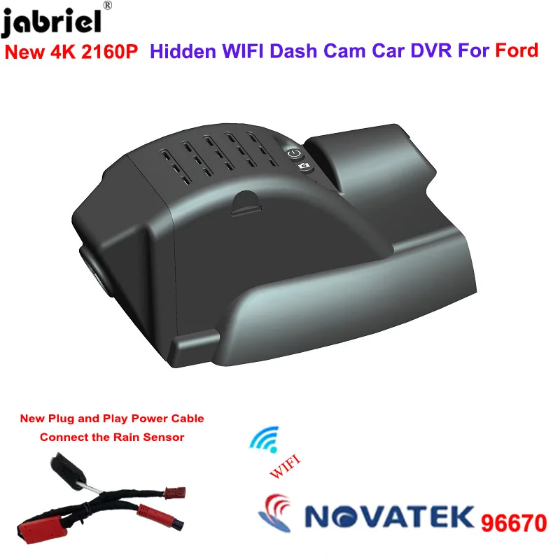 2K 4K Wifi Dash Cam Car Dvr Camera For Ford Kuga Escape Focus 2 mk2 mk3 mk4 2010 2011 2012 2013 2014 2015 2016 - 2020 2021 2022