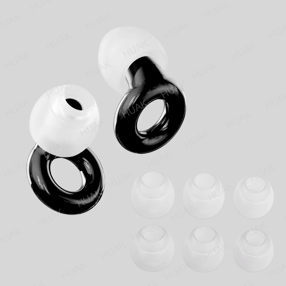 Reusable Silicone Earplugs Noise Reduction Festival Essential for Live Music Swimming Travel Night Sleep Focus Work