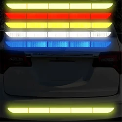 Car Reflective Safety Warning Strip Stickers - High Visibility Night Safety Decals for Auto Exterior Accessories