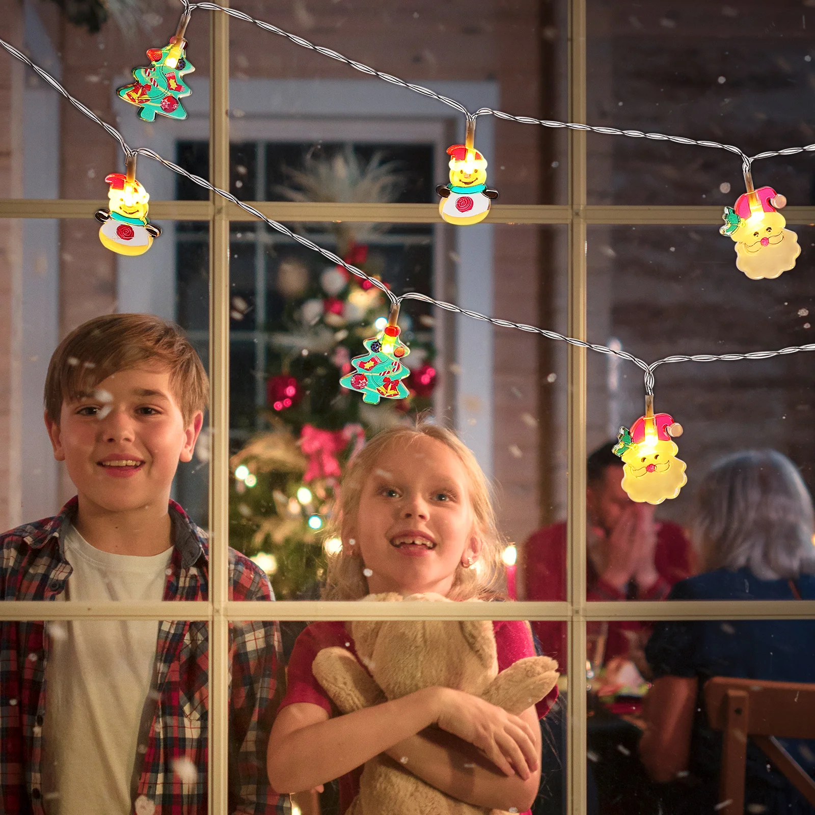 

Festival Light String Christmas 9M 18LED Warm White Illumination Strong Construction Easy Hanging for Indoor Outdoor Holiday