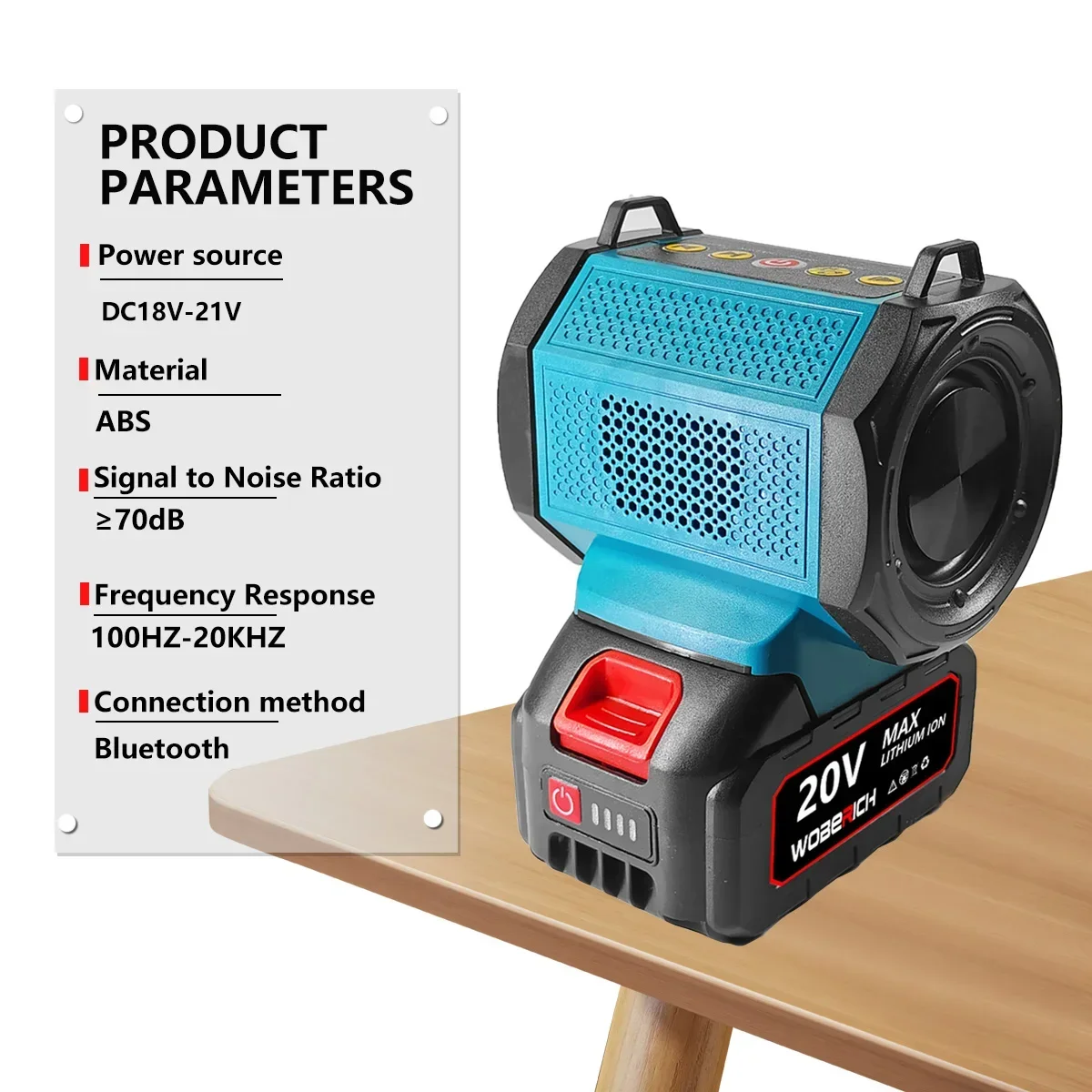 ลําโพงไร้สายลําโพงที่รองรับ Bluetooth สําหรับ Makita 18V 20V Li-Ion แบตเตอรี่ชาร์จสําหรับโทรศัพท์