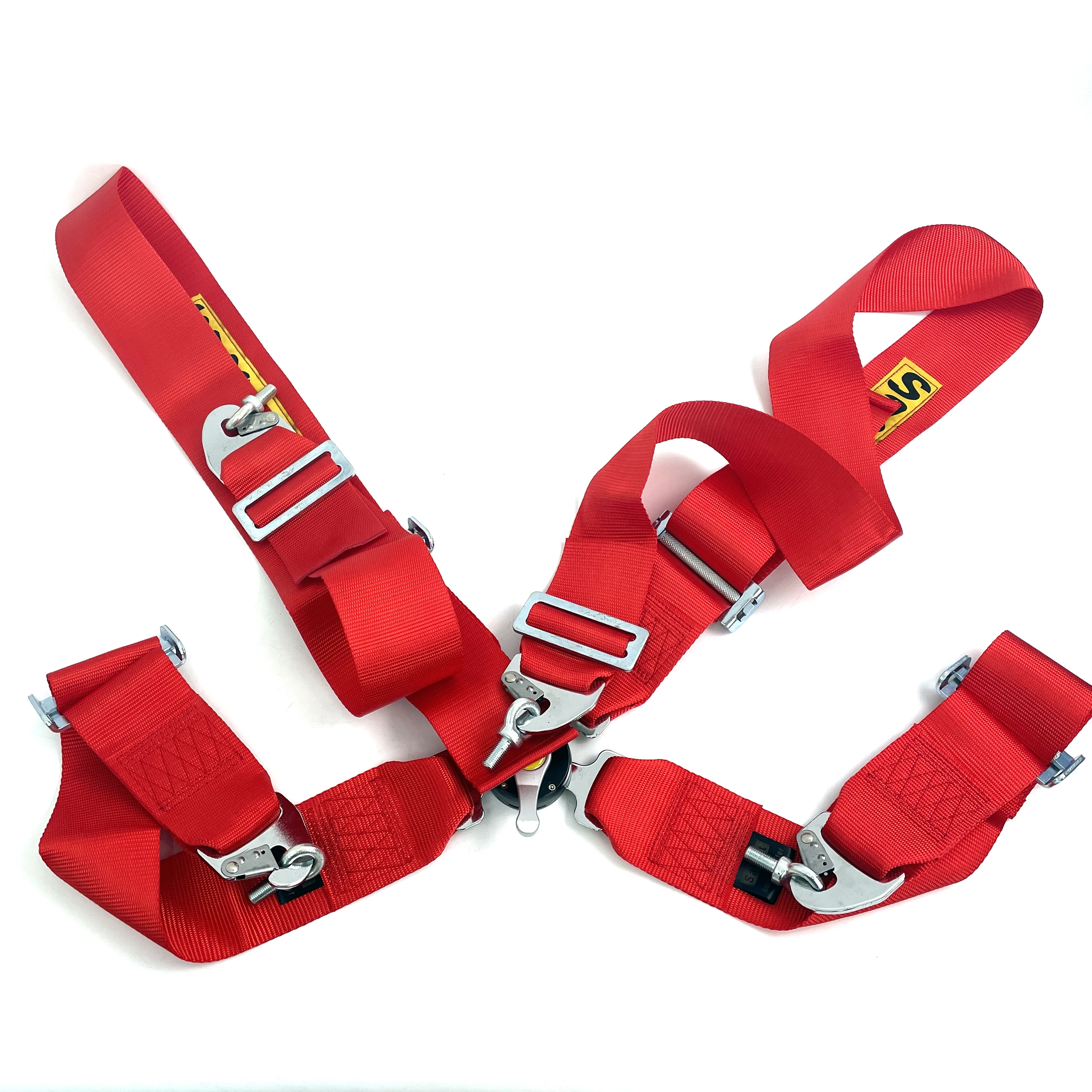 Mono Sabeit 4-Points 3 Inch Racing Seat Belt Harness Camlock Quick Release Snap-On 3' Car Safety Harness Universal