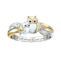 Owl Ring Fingers Decor Birthday Gift Craftsmanship Pendent Women Jewelry