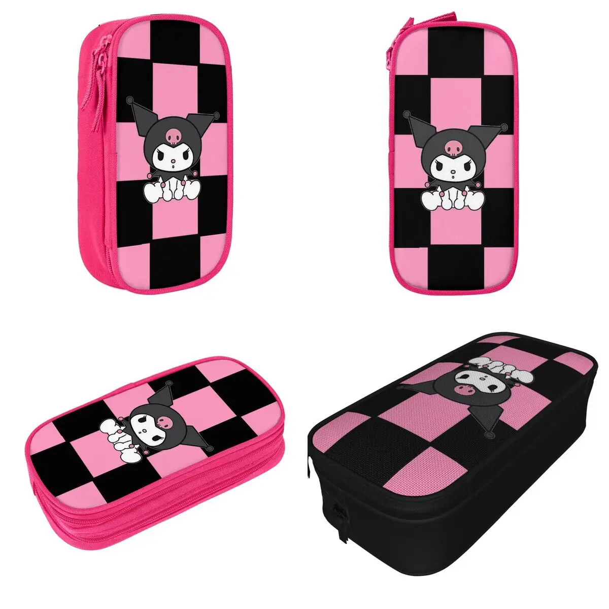 Cute Kuromi Pencil Case Pencilcases Pen Box Kids Big Capacity Bags Students School Cosmetic Stationery