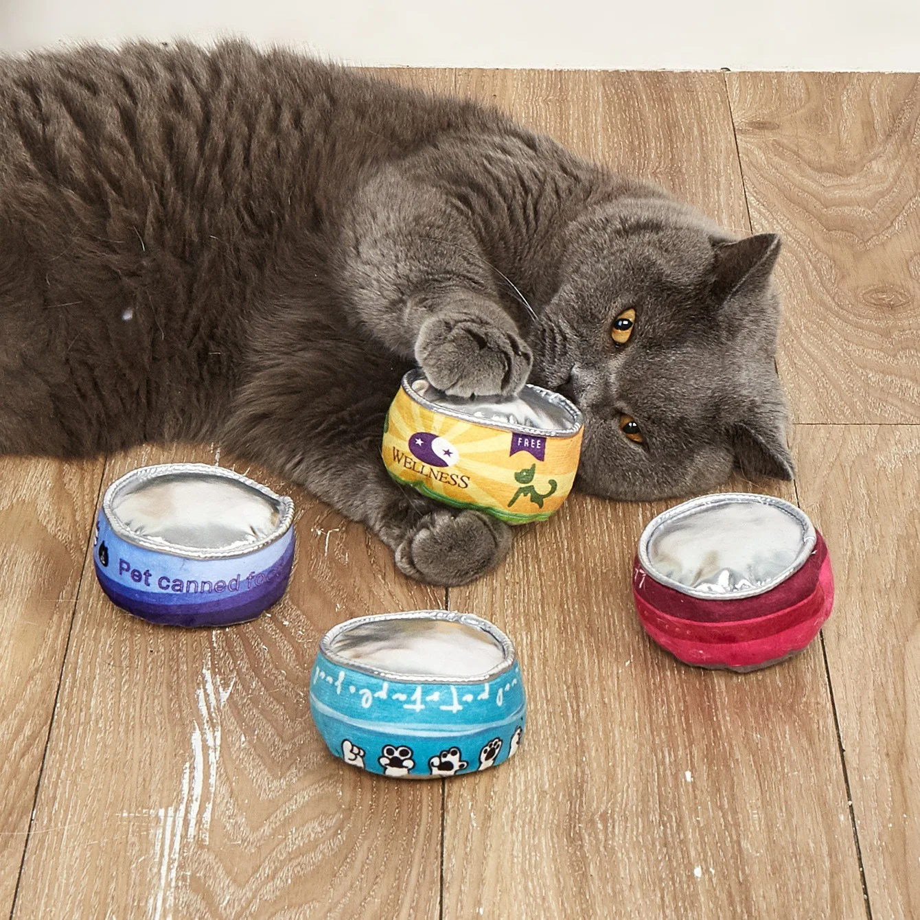 

Cat Canned Toy with Sound Paper Catnip Pet Supplies Cat Toys Kitten Gnaw Pet Toys Игрушки Для Кошек