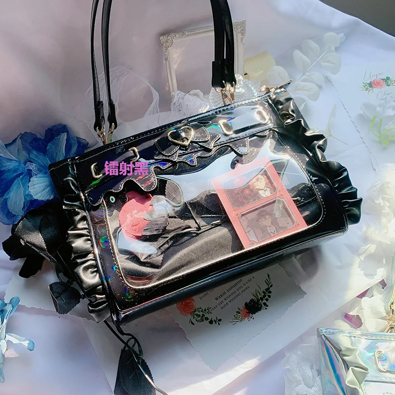 

Japanese Sweet Versatile Commuter Lta Bag Women's Size Appetite Tote Handbag Lolita Elegant Lace Daily Casual Messenger Bags