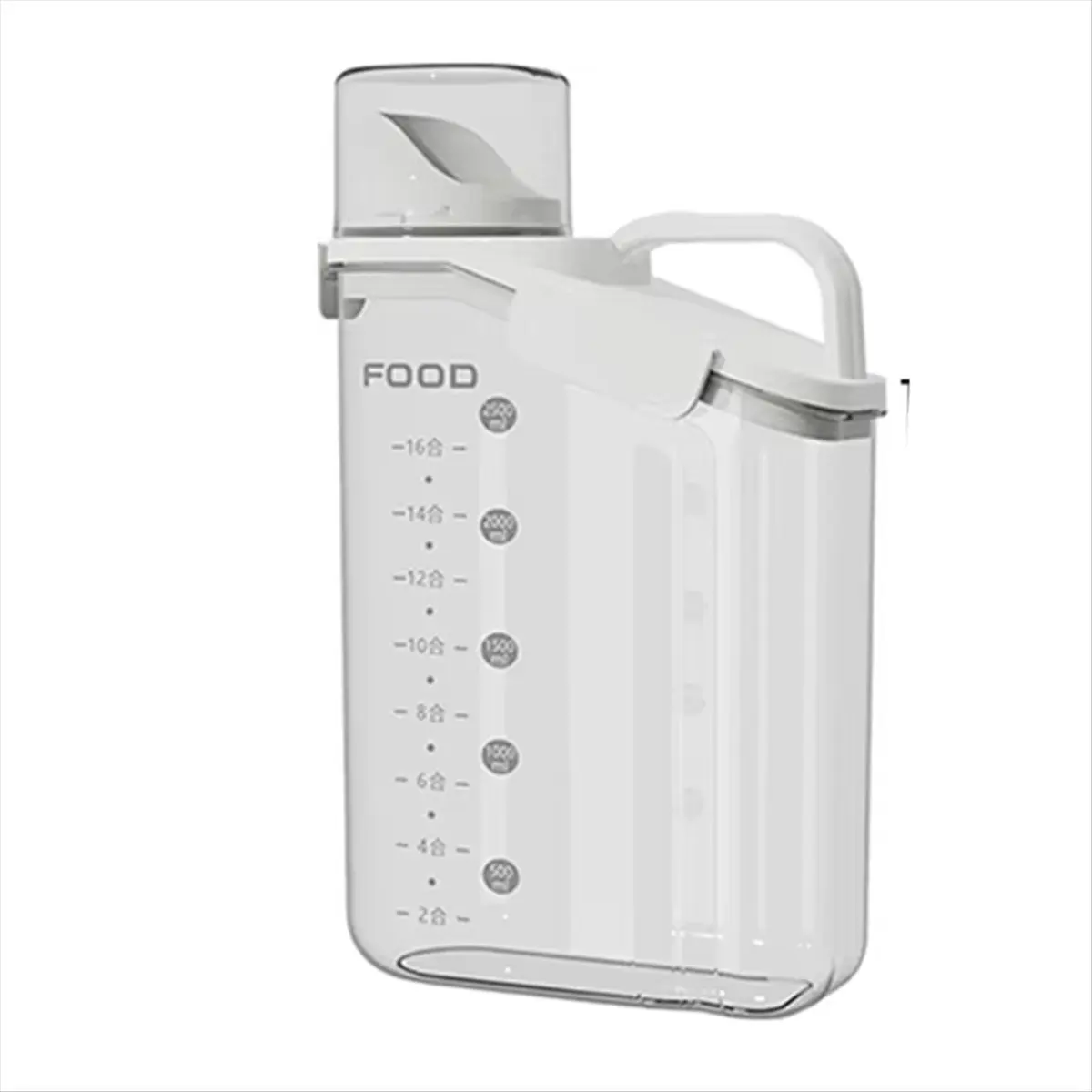 A72P With Scale Kitchen Cereals Storage Box Cereals Sealed Jar Food Container Moisture-Proof Grain Tank Insect Proof