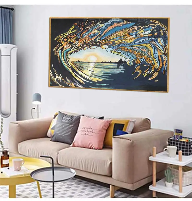 and Prints Wall art Decorative Picture Canvas Painting For Living Room Home Decor Unframed Abstract Hawaii Surf Wave Posters