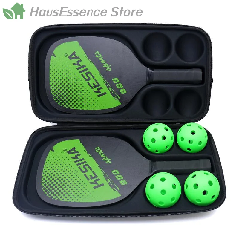 ※Protector de bolsa para raqueta de Pickleball, compatible con 2 palas y 4 pelotas, para mujeres y hombres, funda para raqueta, estuche de transporte para palas de Pickleball
