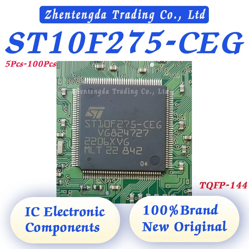 5Pcs-100Pcs ST10F275-CEG ST10F275 ST10F ST10 ST IC MCU Chip TQFP-144