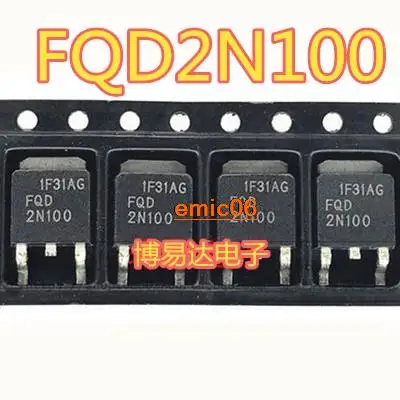 

10 шт., Оригинальные запасные части FQD2N100 FQD2N100TM TO-252 MOS N 1000 А/в