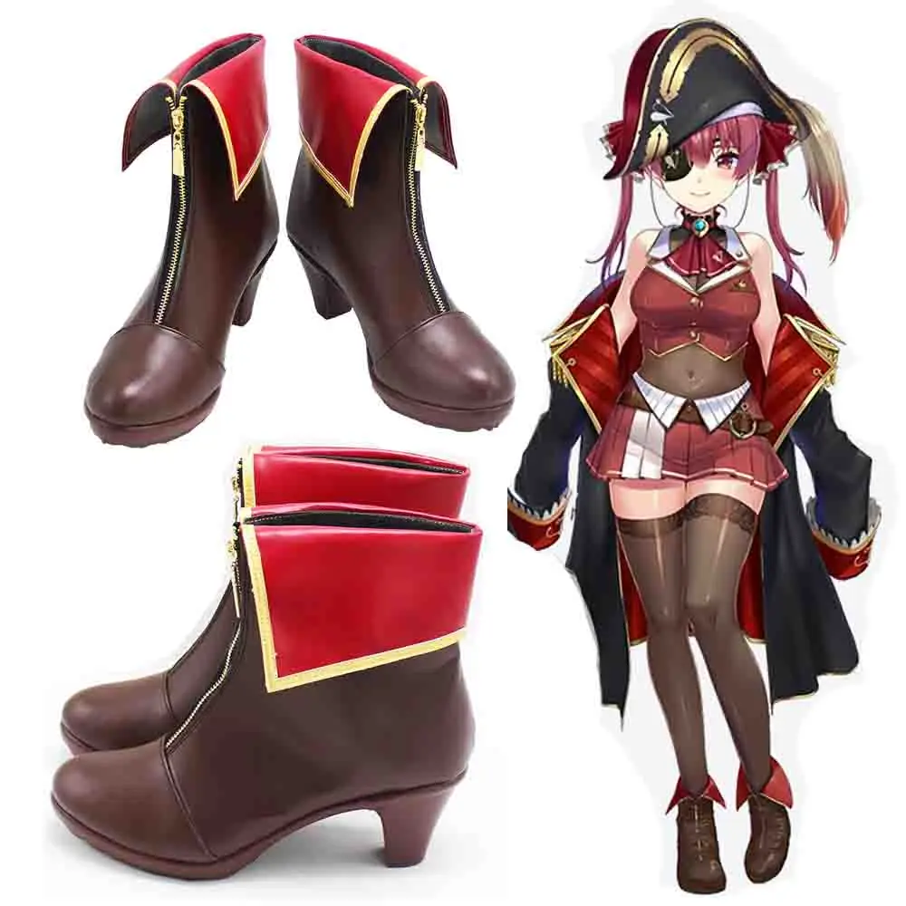 

Anime VTuber Hololive Houshou Marine Cosplay Shoes Boots Halloween Costumes Accessory Prop Custom Made For Women Men