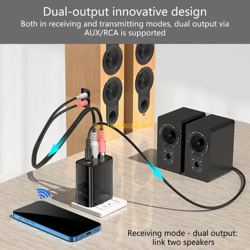 K0EA Wireless Bluetooth-compatible Sound Receiver Wireless Stereo Music 3.5mm Adapter