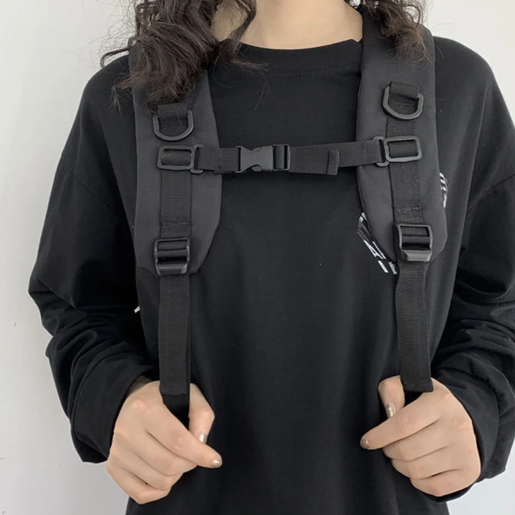 

1Pcs Backpack Student Fashion Shoulder Bag Multi Pocket Casual Schoolbag Adjustable Strap Comfortable for Daily Use