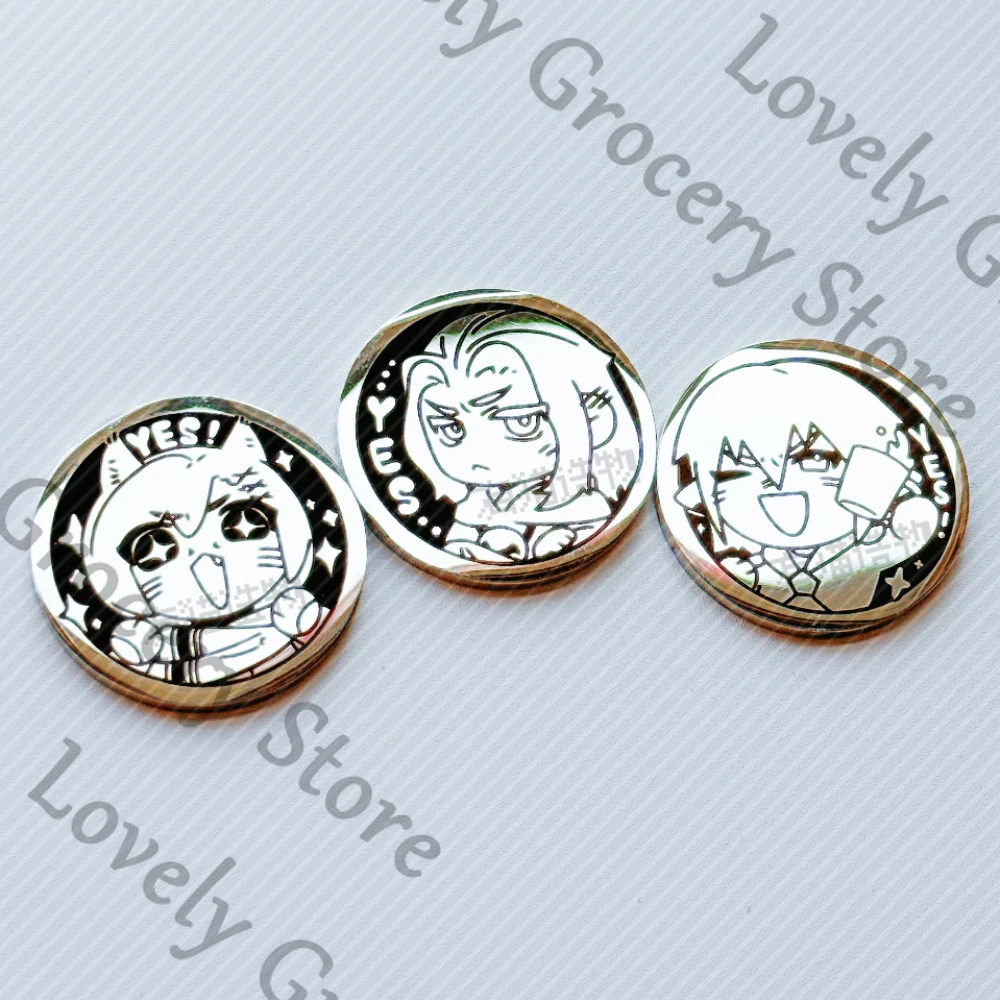 

Аниме Haurchefant Greystone G'raha Tia ‌ ‌ Памятные монеты с героями мультфильмов для косплея Emet-Selch, двусторонняя монета-талисман, подарок