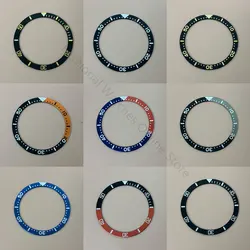 38mm Flat Watch Bezel Aluminum Sheet Ring Watch Inserts 31.5-38mm Watch Accessories with Sticker for SKX