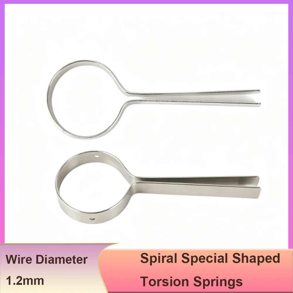Wire Diameter 1.2mm Spiral Special Shaped Torsion Springs Torsional Springs Miniature Torsional Springs Return Hardware Tools