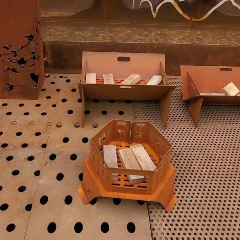 

Портативный складной мангал-очаг для кемпинга