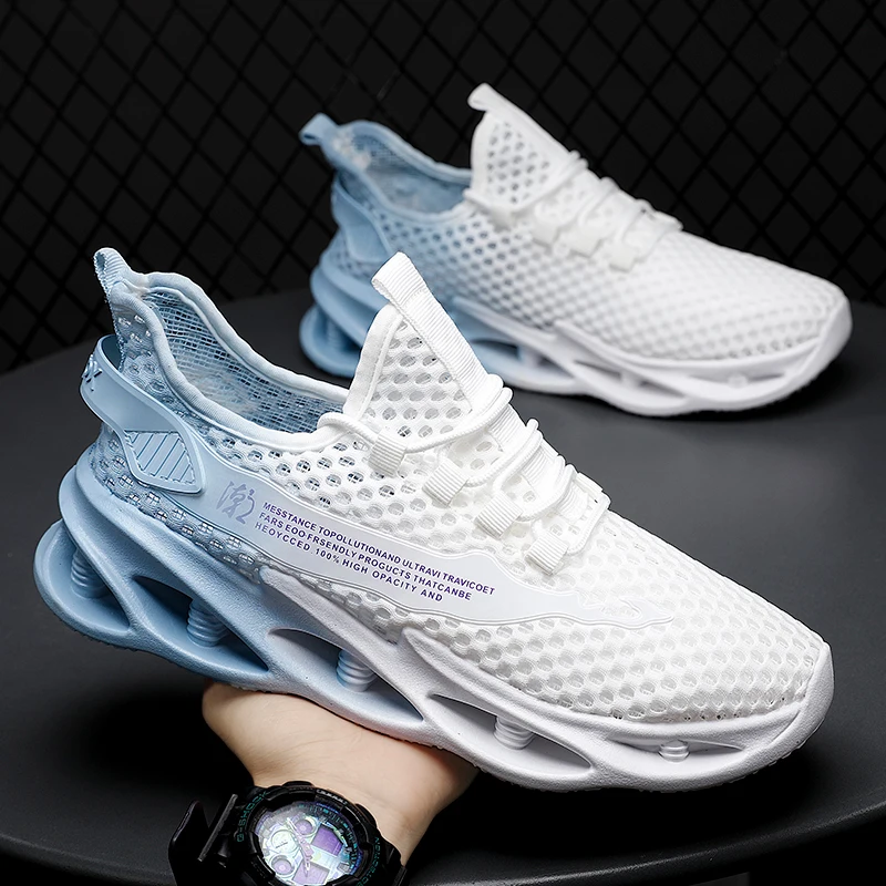 Mens Running Shoes Summer Mesh Breathable Comfortable Walking Shoes Lightweight Tenis 2024 New Fashion Sneakers for Men