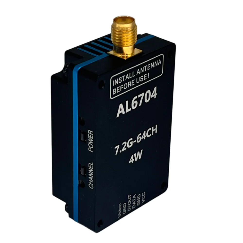 7.2GHZ 4W FPV Rush VTX Analog 64CH Long Range Video Transmitter Transmission For RC Drone UAV VTX Accessories With Antenna