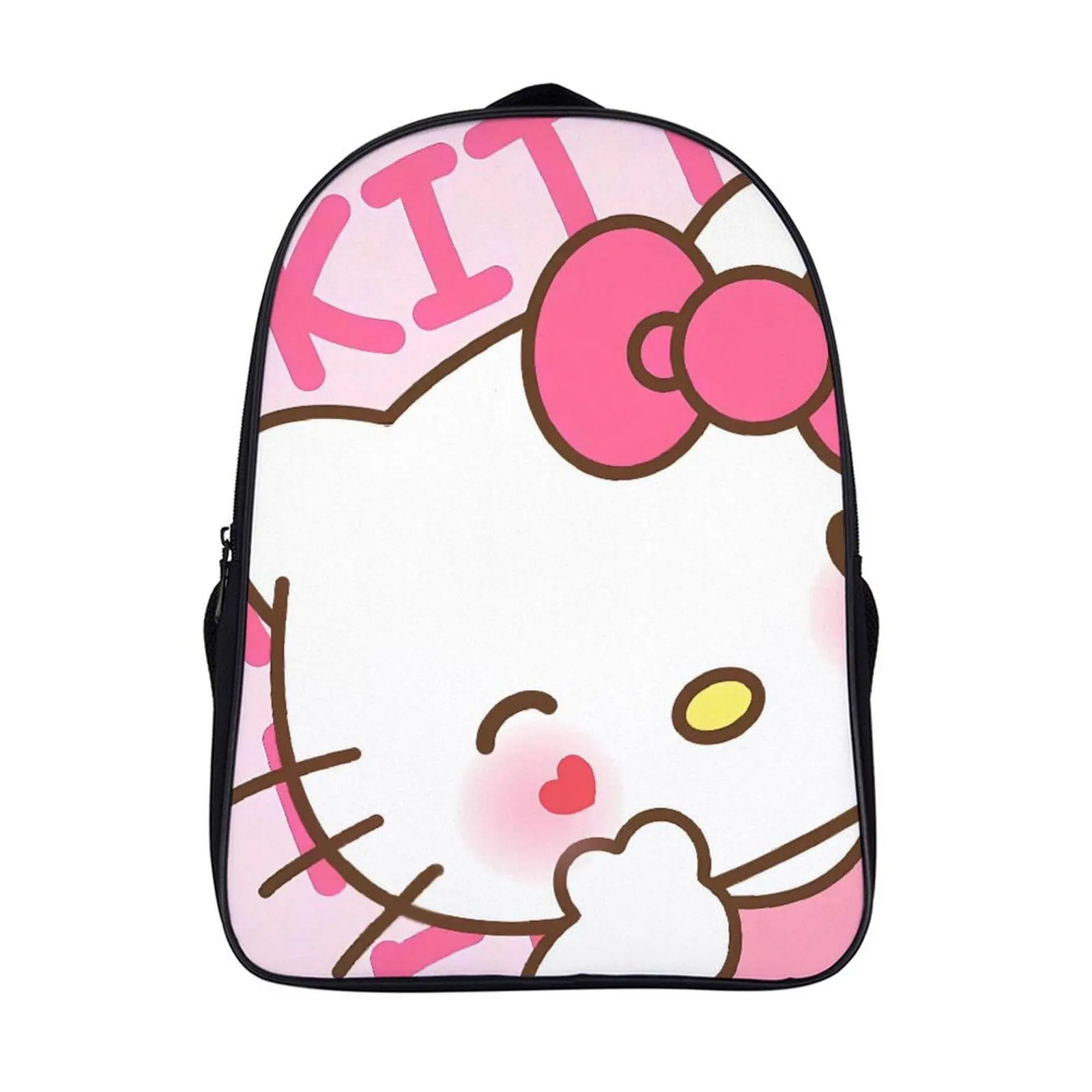 

Fashion Student's Backpack Cartoon Sanrio Hello Kitty School Bag 16 Inch 2 Compartment Backpack Student Schoolbag