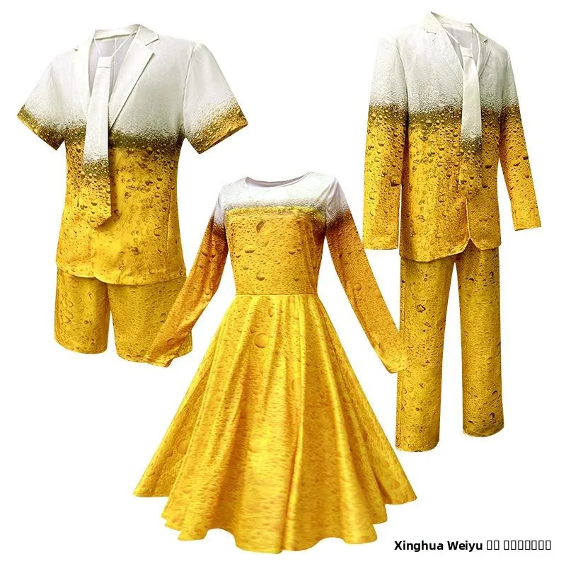 

Новинка 2025, желтый adient Long Sve Beer Suit Dr, мужские брюки Westwear orts, трансграничный этнический сценический костюм Faion