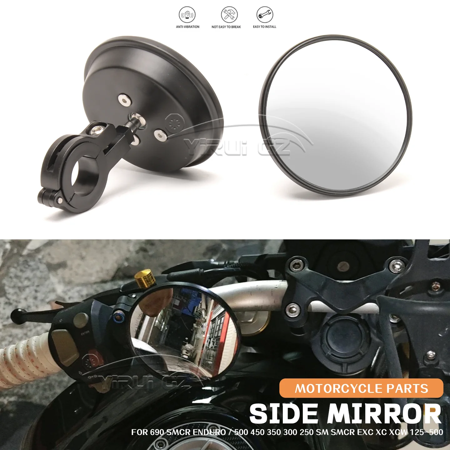 

Мотоциклетные вспомогательные зеркала заднего вида в стиле ретроvisor для 690 SMCR ENDURO/500 450 350 300 250 SM SMCR EXC XC XCW 125-500