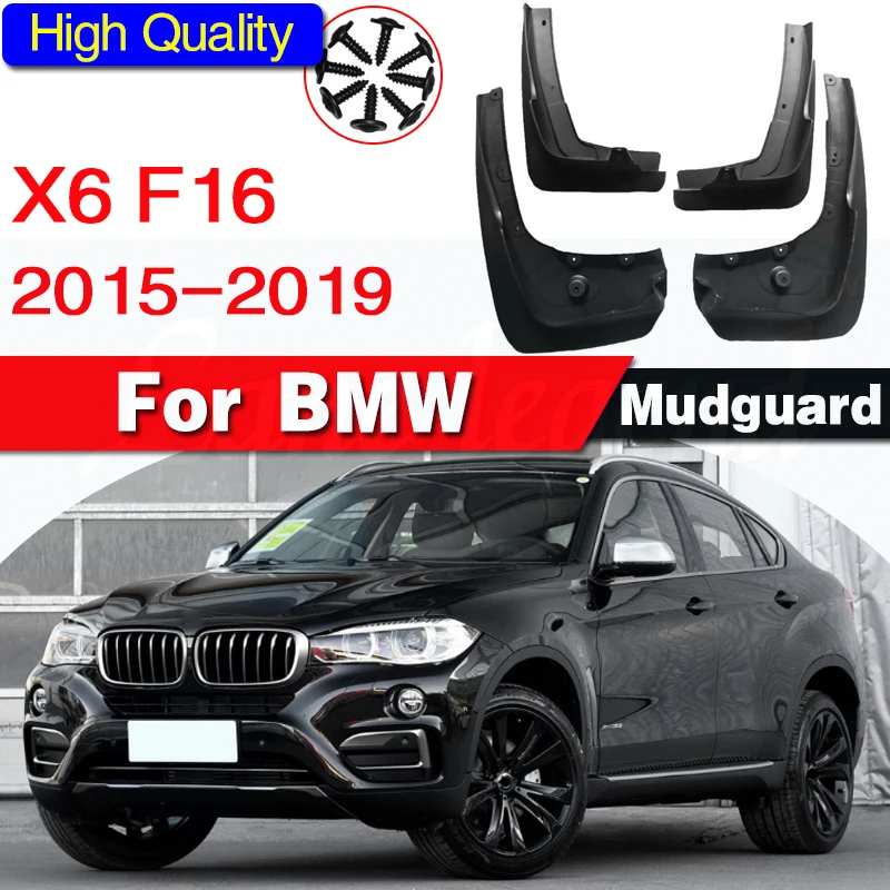 

Mudflap for BMW X6 F16 2015~2019 Fender Mud Guard Flap Splash Flaps Mudguards Accessories 2016 2017 2018