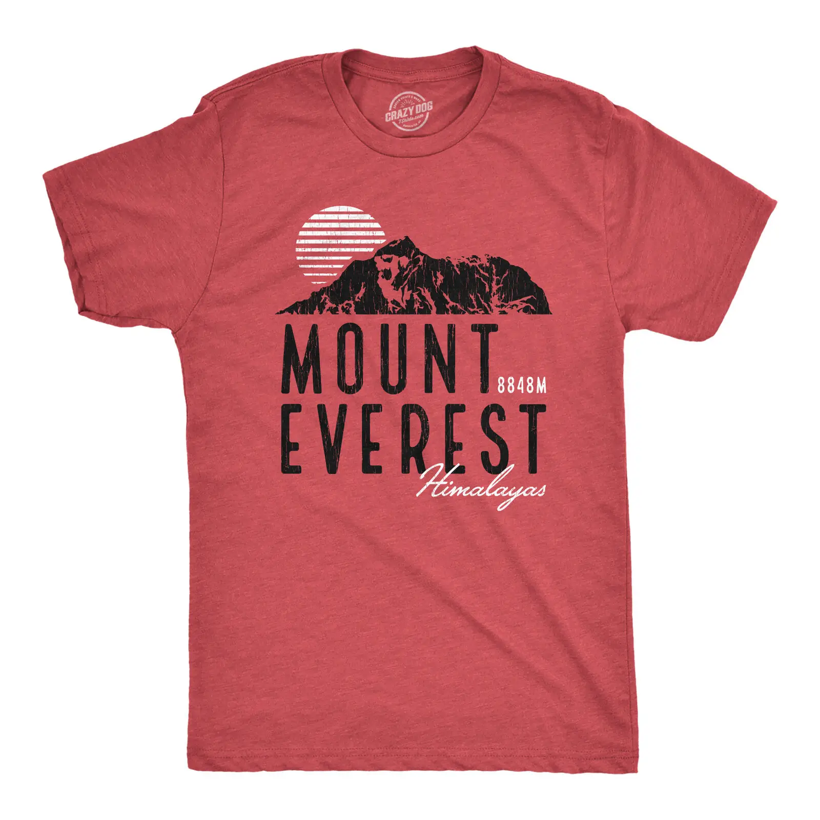 Mens Retro Mount Everest T Shirt Funny Camping Saying Vintage Mountain Graphic