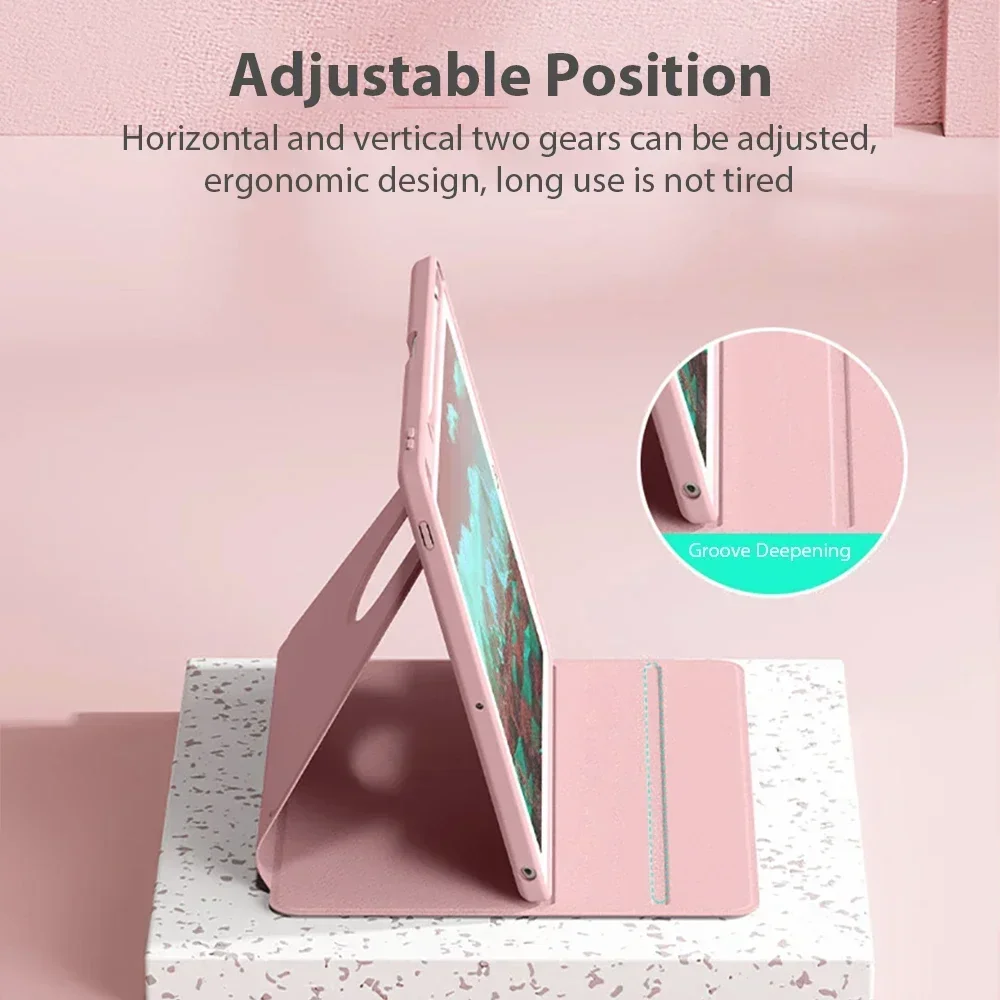 Funda Ipad Mini 6 Generacion 360° Rotating Tablet Cases for  Ipad 7th Generation Case 10th Gen 10.9 Mini 7 Air 3 10.5 Cover