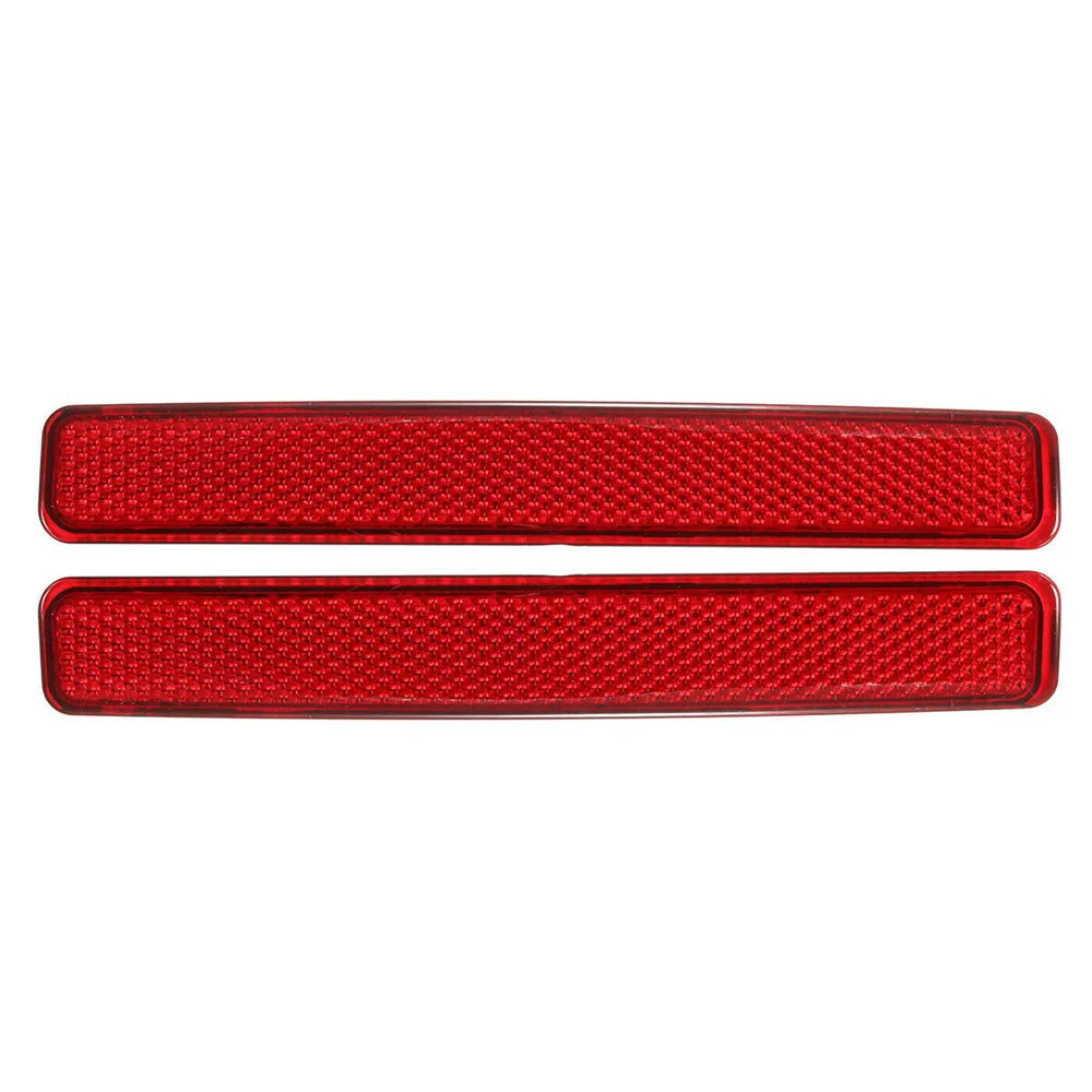 Car Rear Bumper Reflector FOR TRANSPORTER T5 2003 2010 X2 Right Left Side 7E0945105 106 Replacement ABS Red Len Warning Strip