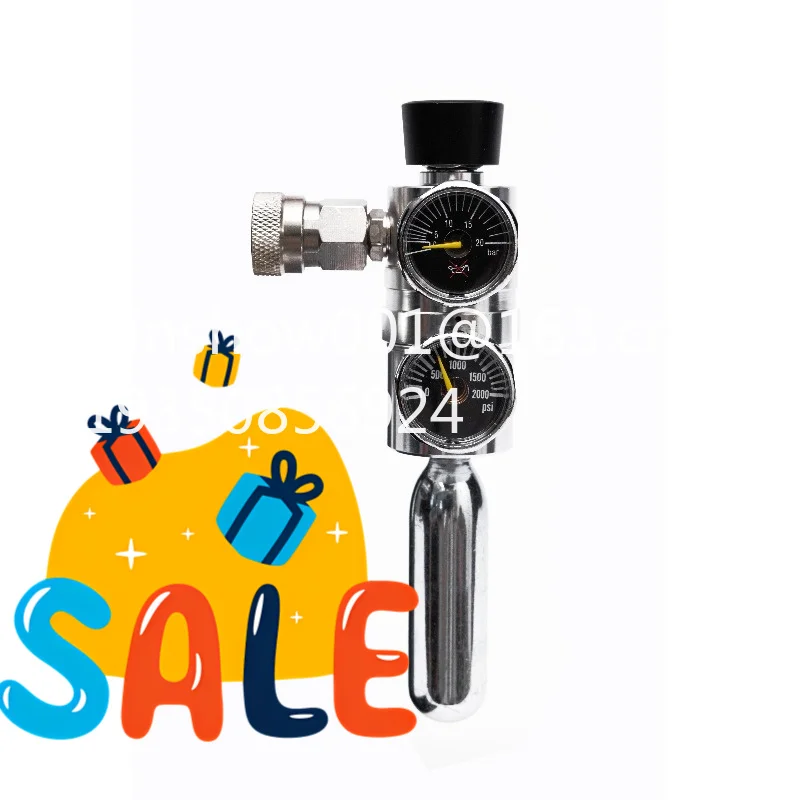 Double gauge pressure reducing valve for 9bar extraction pneumatic coffee machine