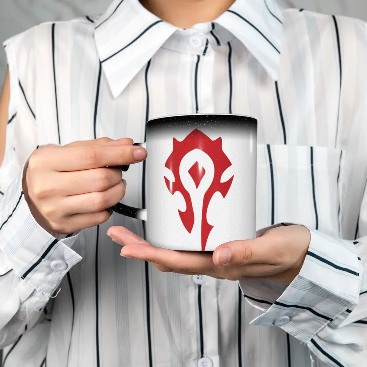 World Of Warcraft Logo Mug Funny Ceramic Coffee Cups Tea Mugs Milk Cup Drinkware Gifts for Friends