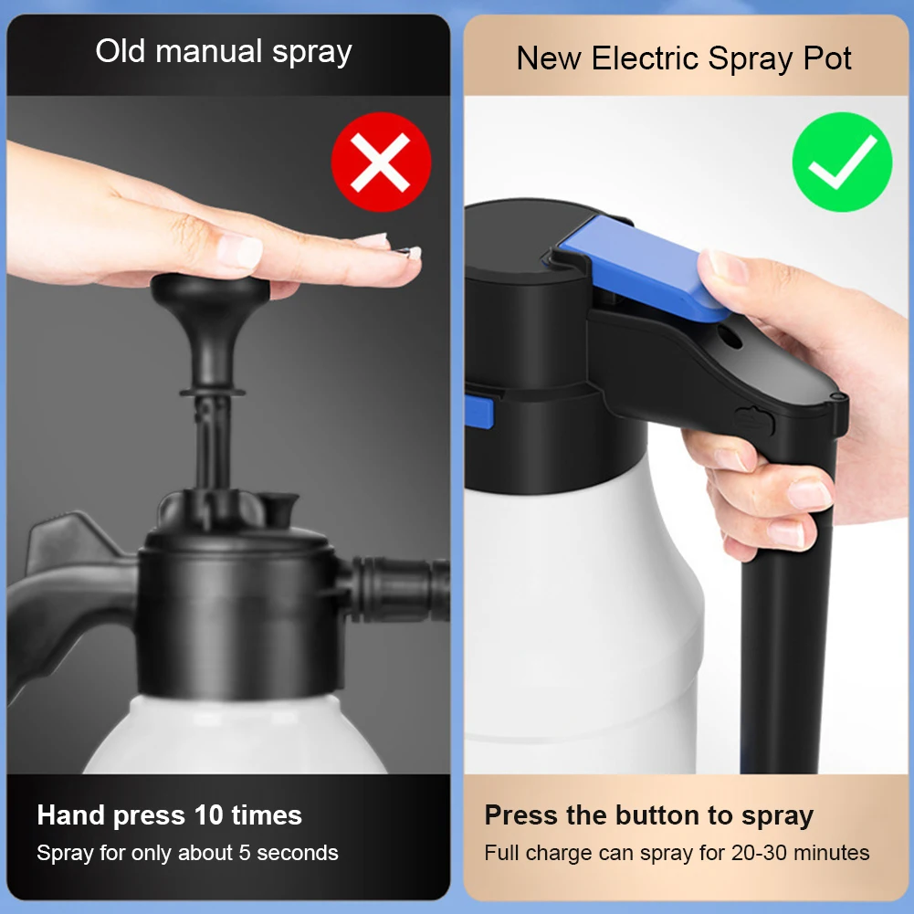 Electric Foam Sprayer 1.5L Foam Generator For Car Wash 2600mAh Lithium Battery Foam Lance Endurance Car Wash Towel Foam Wash
