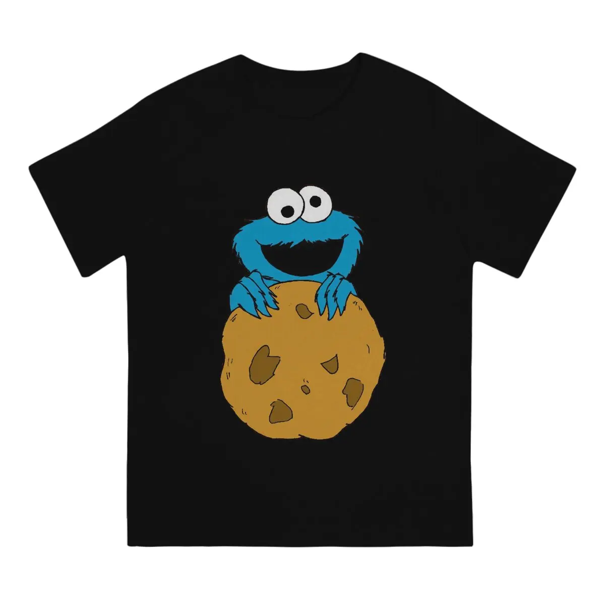 Cookie Art Sesame Street T Shirt Gothic Crewneck TShirt Harajuku Short Sleeve