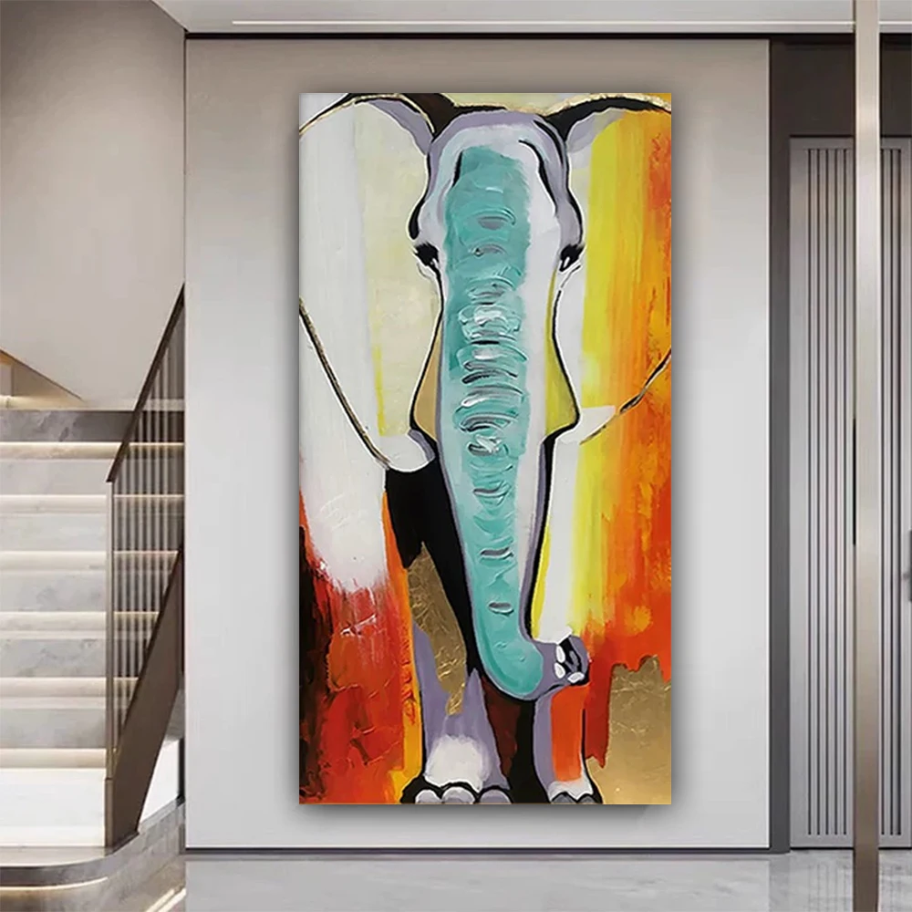 Modern Watercolor Texture Abstract Outline Illustration Wall Art Picture 100%Hand-painted Wall Canvas Oil Painting Decor Home