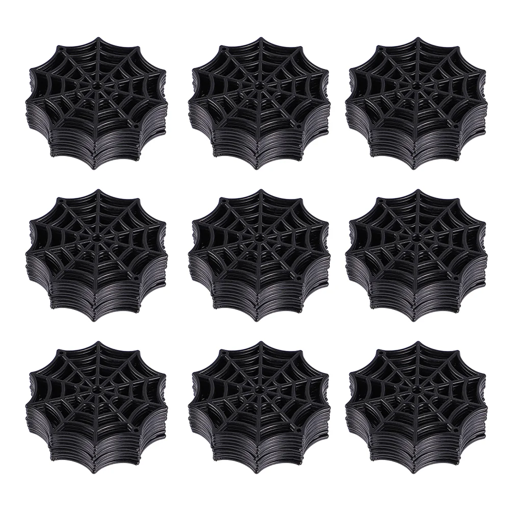 

100 Pcs Plastic Spider Web Cobweb Ornament Parts Halloween Jumbo Ornaments Adornments Plaything Party Man Outdoor Toys