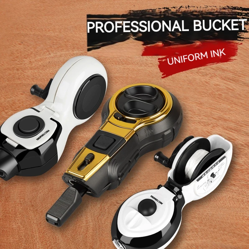 Woodworking Ink Bucket Line Marking Supplies Woodworking Building Marking Scribe Level Tool Nylon Line Automatic Rewinding