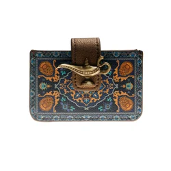 Vintage Americana Continental Mini Wallet with Retractable Card Holder & Secure Pocket