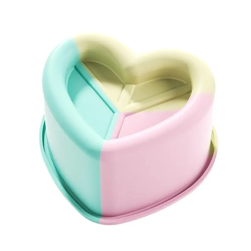 Reusable Food Grade Silicone Cake Mold Heart Star Round Square Baking Tray For Chocolate Jelly Soap Muffin