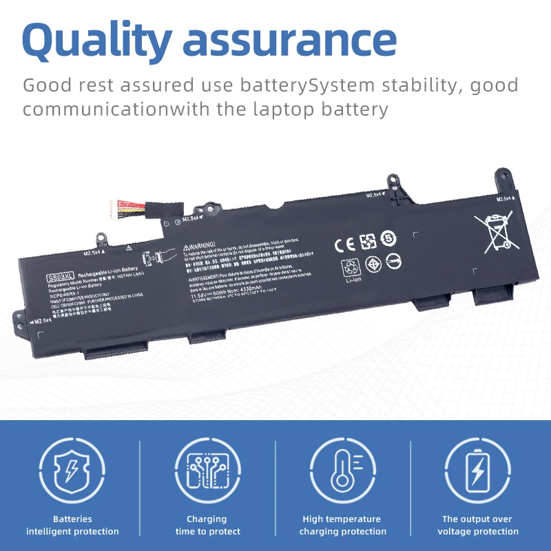 SUOZHAN SS03XL Laptop Battery for HP EliteBook 730 735 740 745 755 830 840 846 ZBook 14u G5 HSN-I12C HSN-I13C-4 HSN-I13C-5