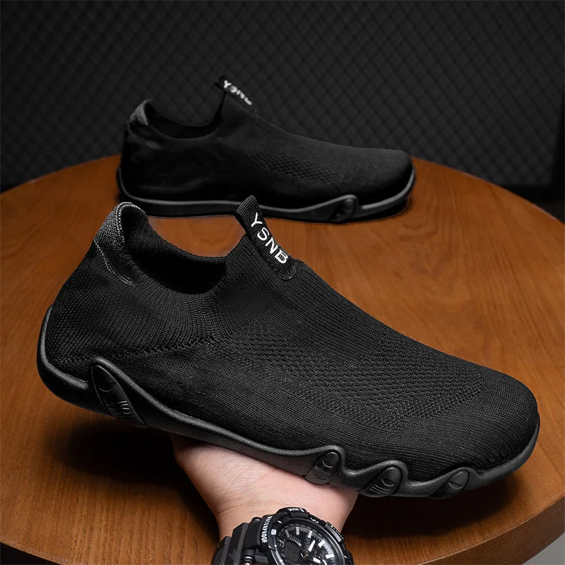 

Men's Sneakers Breathable Mesh Men's Casual Shoes Outdoor Non-Slip Loafers Walking Lightweight Male Tennis Shoes Men Peas Shoes