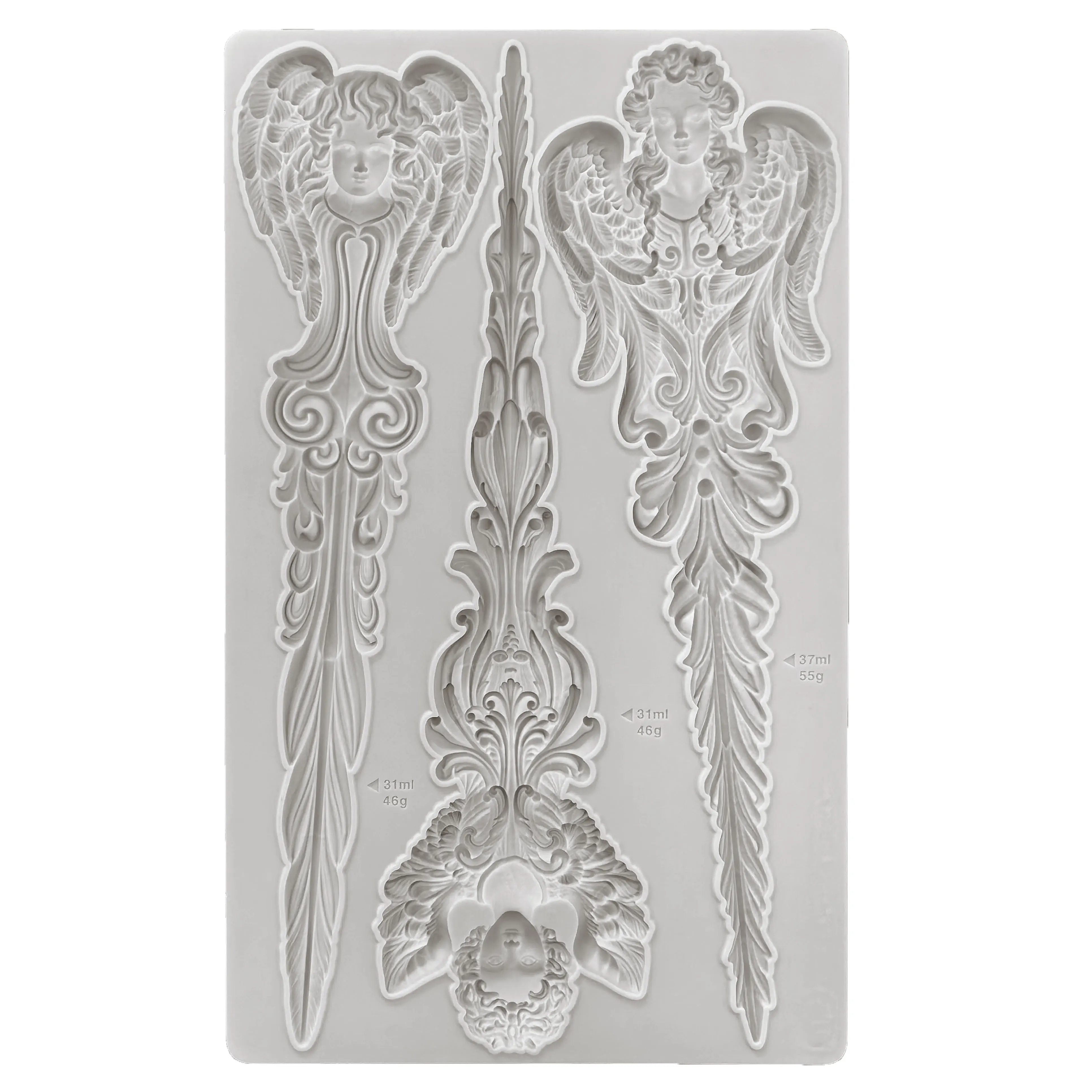 Angel Cone Silicone Mould Fondant Cake Decorating Silicone Mold Clay,Sugarcraft Cupcake Top Chocolate Baking Tool