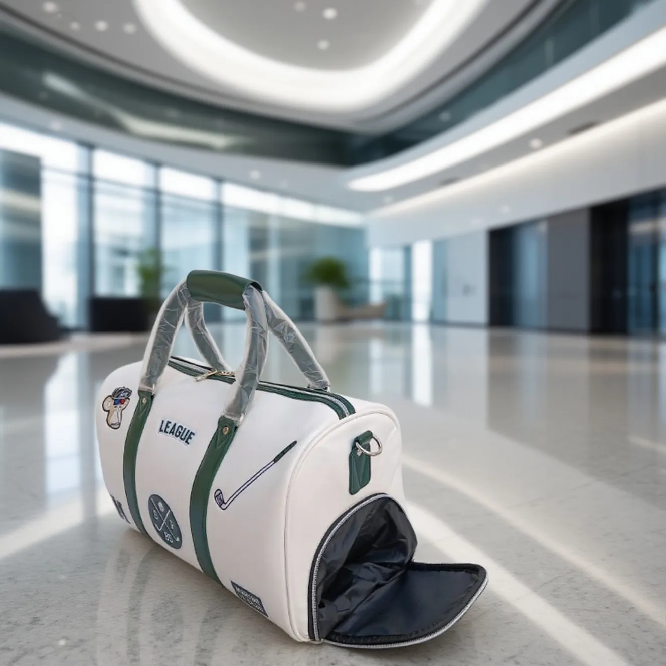 

Multi-Pocket Golf Tote Bag - Water-Resistant Apartment Organizer for Shoes & Apparel, Compact & Travel-Friendly